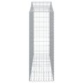 vidaXL Oblúkové gabionové koše 13 ks 200x50x140/160 cm pozink. železo