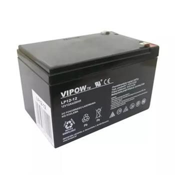 Batéria olovená 12V/12Ah VIPOW BAT0216 bezúdržbový akumulátor Batéria olověná 12V / 12Ah VIPOW BAT0216 bezúdržbový akumulátor
