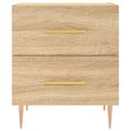 vidaXL Nočné stolíky 2 ks dub sonoma 40x35x47,5 cm kompozitné drevo