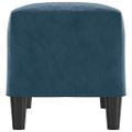 vidaXL Lavička modrá 70x35x41 cm zamat