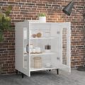 vidaXL Komoda lesklá biela 69,5x34x90 cm spracované drevo