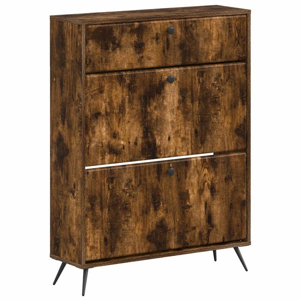 vidaXL Skriňa na topánky BREDA 78 x 24 x 103 cm Kompozitné drevo