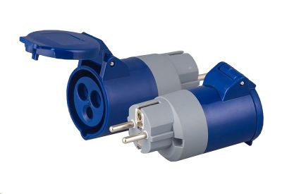 Adaptér 230V CZ na EURO CEE, 3 kolíky, ochrana IP54