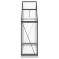 vidaXL Skleník s základovým rámom antracitový 169x58x202 cm hliník