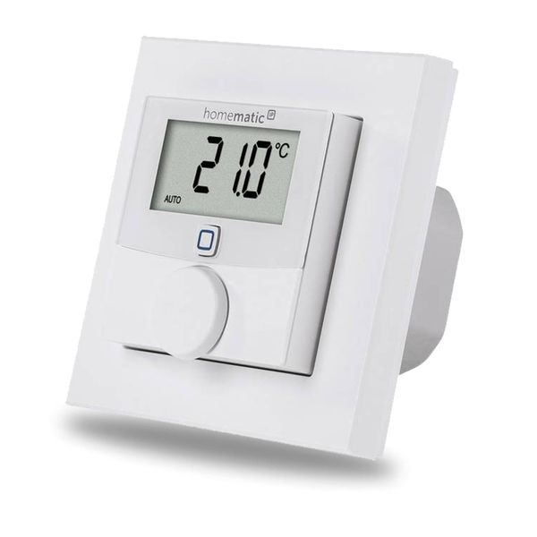 Homematic IP   Nástenný termostat so senzorom vlhkosti a spínaným výstupom 230V – zápustná montáž  - HmIP-BWTH
