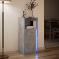 vidaXL Komoda s LED betónová sivá 42,5x34x100 cm kompozitné drevo