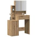 vidaXL Toaletný stolík Remeselný dub 80 x 35 x 132 cm Kompozitné drevo