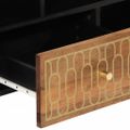 vidaXL TV skrinka 100x33x46 cm, mangový masív