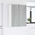 vidaXL Závesná skrinka Sivý Sonoma 80 x 31 x 100 cm Kompozitné drevo
