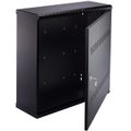 Kovový rozvádzač montážna skriňa 19" 3/4U 180 mm, Black/RCA19-3+4U-180B-T, čierna