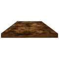 vidaXL Nástenné police 4 ks dymový dub 100x20x1,5 cm kompozitné drevo