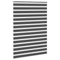 vidaXL Zebra roleta čierna 165x230 cm šírka látky 160,9cm polyester