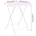 vidaXL Skladací bistro stolík 55x54x71 cm tíkový masív a oceľ