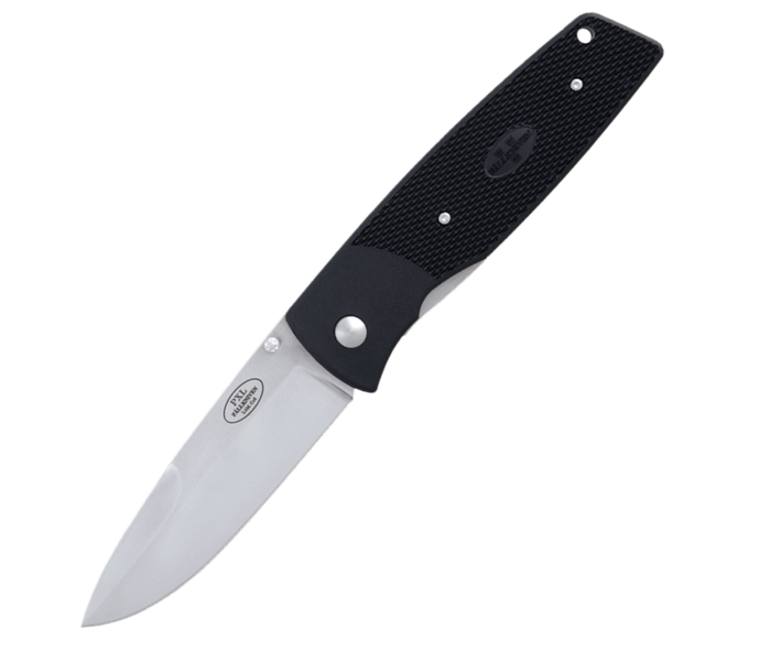 Fällkniven PXLx vreckový nôž 8,8 cm, Satin, čierna, Grilon plast