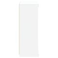 vidaXL Komoda s LED svetlami biela 60,5x37x100 cm