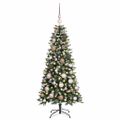 vidaXL Umelý vianočný stromček Zelená 120 cm PVC, plast a oceľ