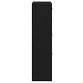 vidaXL Highboard Čierny dub 68 x 37 x 142 cm
