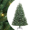 vidaXL Umelý Sklápací Vianočný Stromček Zelená 240 cm PVC a kov