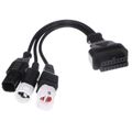 SIXTOL OBD-II redukcia 3-pin/4-pin/6-pin pre motocykle Yamaha a Honda MECHANIC CABLE 22
