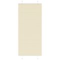 vidaXL plisovaná roleta krémová 85x200 cm Šírka látky 84,4 cm