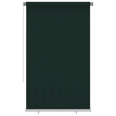 vidaXL Vonkajšia zatemňovacia roleta 140x230 cm tmavozelená HDPE