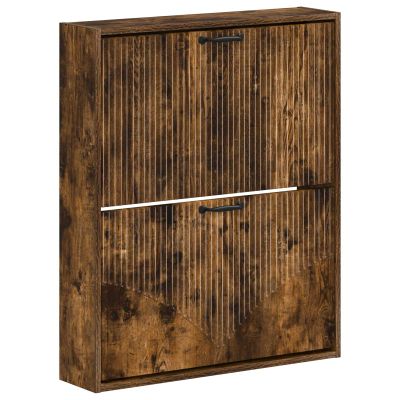vidaXL Nástenný botník HOORN 71 x 17 x 86 cm Kompozitné drevo