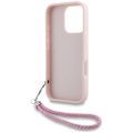 Karl Lagerfeld HC Quilted PU Initial Logo & Chain Strap puzdro pre iPhone 16 Pro ružové