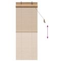 vidaXL Roleta Hnedá 40 x 160 cm Bambus