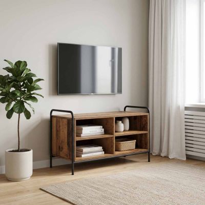 vidaXL TV skrinka 140 x 39,5 x 50 cm Staré drevo Kompozitné drevo