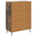 vidaXL Servírovacia skriňa Dymový dub 66 x 34,5 x 90 cm