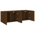 vidaXL TV skrinky nástenné 2 ks hnedý dub 60x30x41 cm