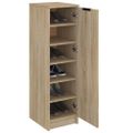 vidaXL Botník vo farbe dubu sonoma 30x35x70 cm spracované drevo