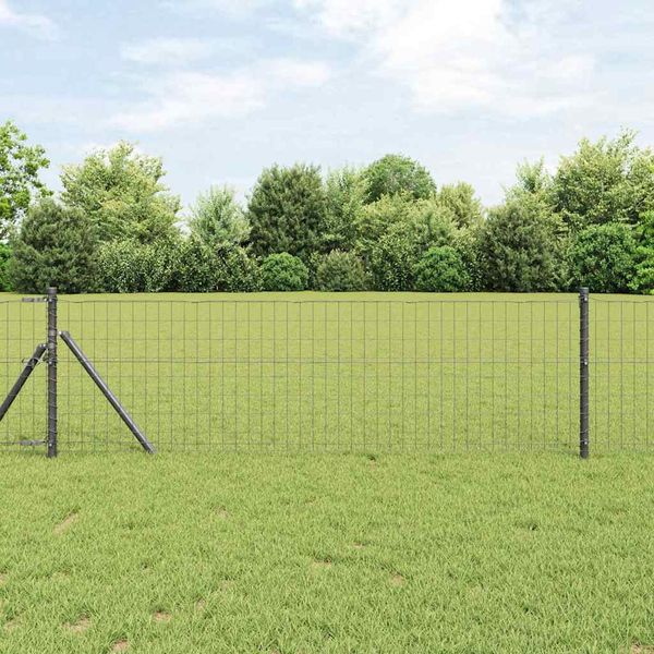 vidaXL Pevný kovaný drôtový plot 50 x 0,6 m (Š x V)