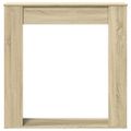 vidaXL Obloženie krbu dub sonoma 100x20x100 cm kompozitné drevo