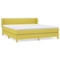 vidaXL Boxspring posteľ s matracom zelená 180x200 cm látka