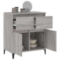 vidaXL Komoda sivý dub sonoma 60x35x70 cm spracované drevo