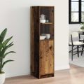 vidaXL Highboard Staré drevo 35 x 37 x 142 cm Kompozitné drevo