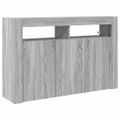 vidaXL Servírovacia skriňa Sivý Sonoma 116 x 30 x 75 cm
