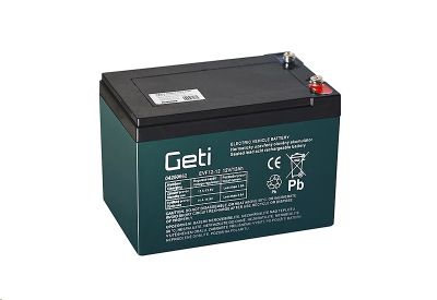 Bateria olovená 12V / 12Ah GETI bezúdržbový akumulátor Trakčný
