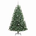 vidaXL Umelý Sklápací Vianočný Stromček Zelená 240 cm PVC a kov