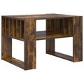 vidaXL Konferenčný stolík Dymová dub 66 x 49,5 x 45 cm