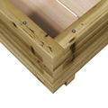 vidaXL Záhradný kvetináč 50x50x26,5 cm impregnovaná borovica