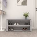 vidaXL Regál na topánky sivý dub sonoma 100x35x45 cm spracované drevo