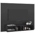 vidaXL Nástenná TV skrinka lesklá sivá 120x23,5x90 cm spracované drevo
