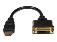 8in - 1080p DVI-D Gender Changer Cable (HDDVIMF8IN) - Video adaptér - HDMI s kolíkmi (samec) do DVI-D so zásuvkami (samica) - 20.32 cm - tienený - čierna - pre P/N: BNDDKT30CAHV, CDP2DVIMM2MB, DKT30CSDHPD, DKT30CSDHPD3, DP2DVI2MM3, DP2DVIMM6X10