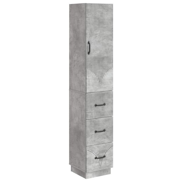 vidaXL Sada skríň 2 pcs Betónovo sivá 33 x 34,5 x 87 cm