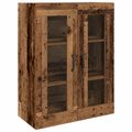 vidaXL Highboard 2 ks Staré drevo 69,5 x 34 x 180 cm Kompozitné drevo