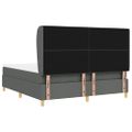 vidaXL Posteľ s pružinovým rámom Tmavo šedá 200 x 180 cm látka