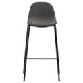 vidaXL 5-dielna barová súprava látková tmavosivá