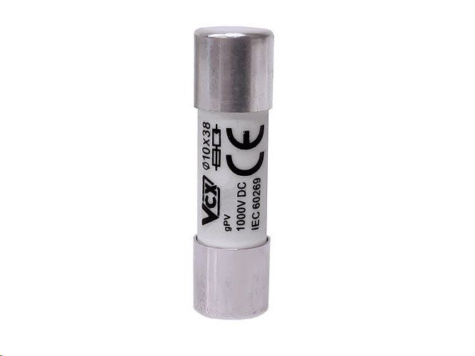 DC poistka 1000V 10x38 mm pre solárne systémy 12A